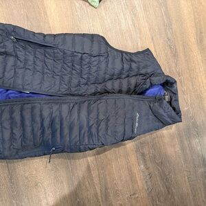Eddie Bauer Navy Blue Quilted Vest